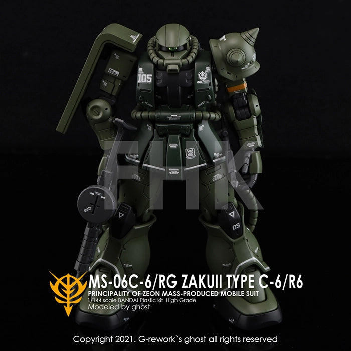 G-Rework - HG The Origin MS-06C Zaku II Waterslide Decals