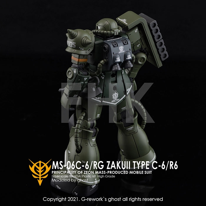 G-Rework - HG The Origin MS-06C Zaku II Waterslide Decals