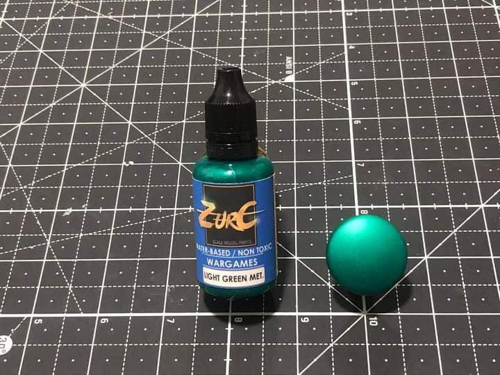 Zurc Paints - Light Green Metallic (Water-based) 30ml