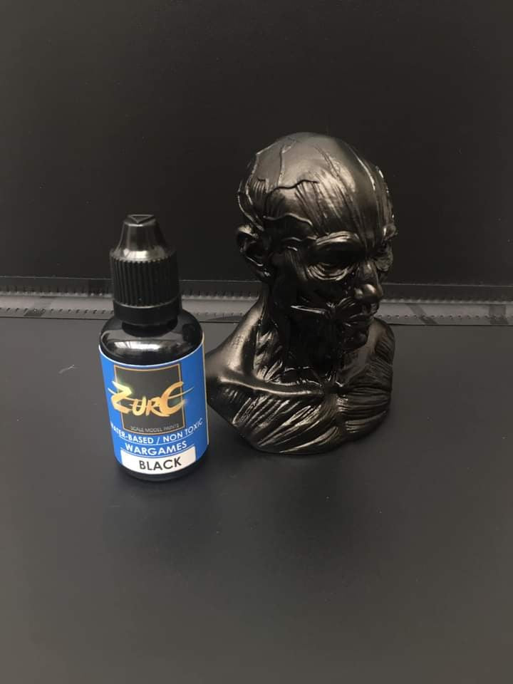 Zurc Paints - Black (Water-based) 30ml