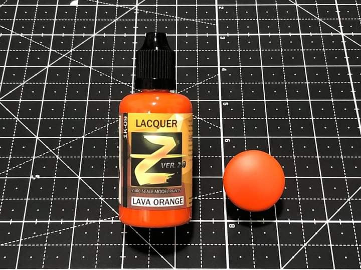 Zurc Paints - 1K Lacquer Lava Orange 50ml (1K-09)