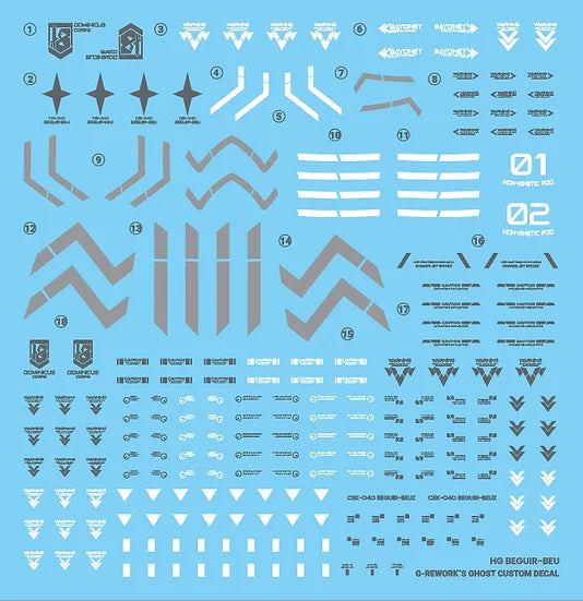 G-Rework - HG Beguir-Beu Waterslide Decals