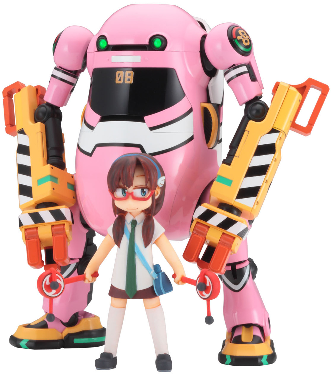 Hasegawa - 1/20 MechatroWeGo Eva Collaboration Series Vol.3 Unit-08 (Power Arm) + Makinami Mari Illustrious
