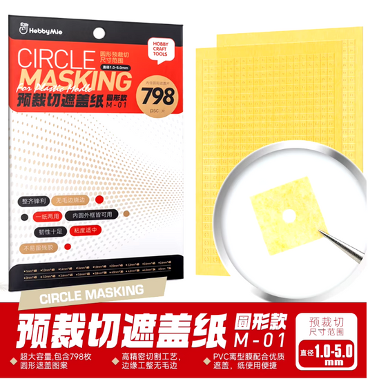 Hobby Mio - Pre-cut Circle Masking Tape