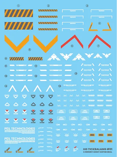 G-Rework - HG Tickbalang Waterslide Decals