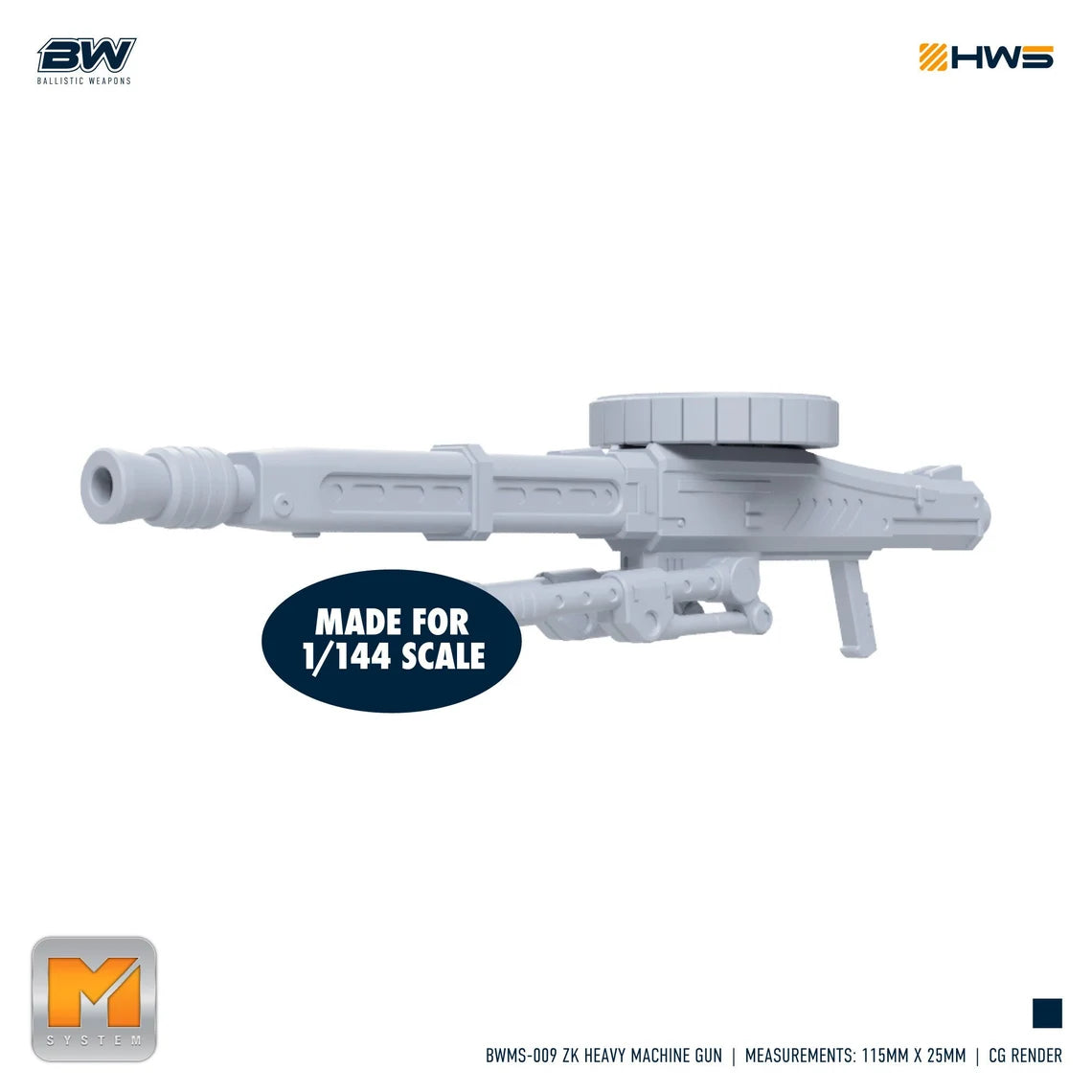 HWS - 1/144 Zaku Heavy Machine Gun