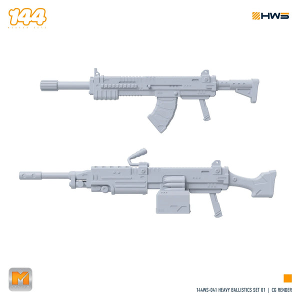 HWS - 1/144 Weapons Set #41 (Heavy Ballistics Set 01, Set of 2 Weapons)