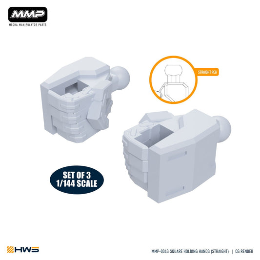 HWS - 1/144 Square Holding Hands (Straight) Set of 3