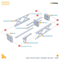 HWS - 1/144 4-Tube Rocket Launcher