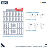 HWS - Mecha Detail Parts 002S (Rectangular Armour Plates I - SMALL)