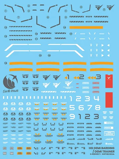 G-Rework - HG Demi Barding Waterslide Decals