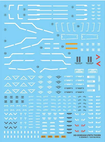 G-Rework - HG Lfrith Thorn Waterslide Decals