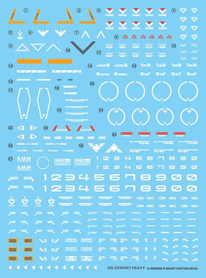 G-Rework - HG Zowort Heavy Waterslide Decals