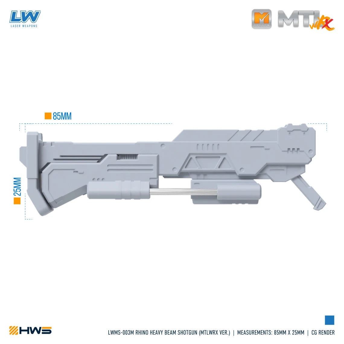 HWS - [MTLWRX Ver.] 1/144 Rhino Heavy Beam Shotgun