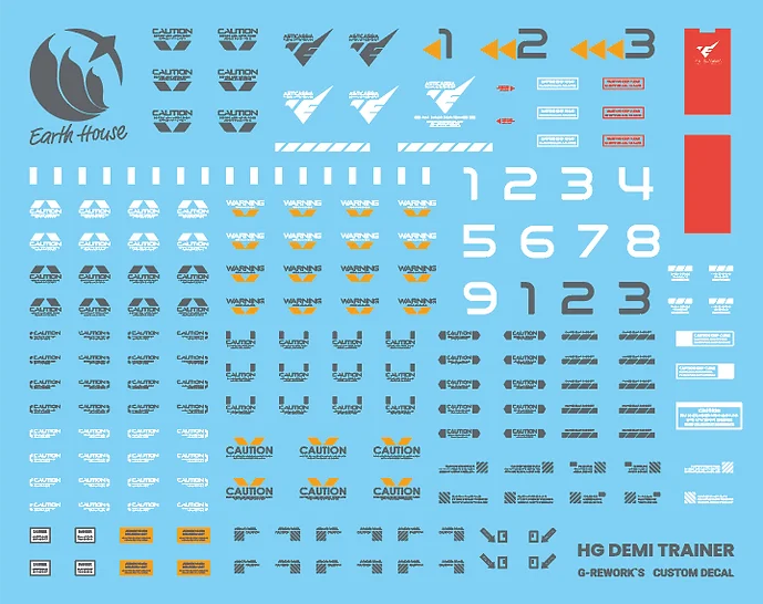 G-Rework - HG Demi Trainer / Chuchu's Demi Trainer Waterslide Decals