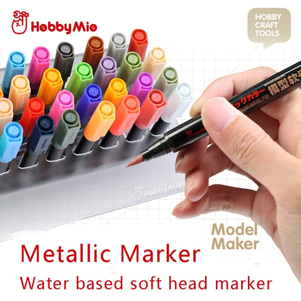 Hobby Mio - Soft-tip Metallic Markers – Canberra Hobby Centre