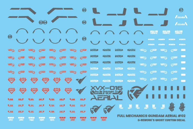 G-Rework - FM 1/100 Aerial Waterslide Decals