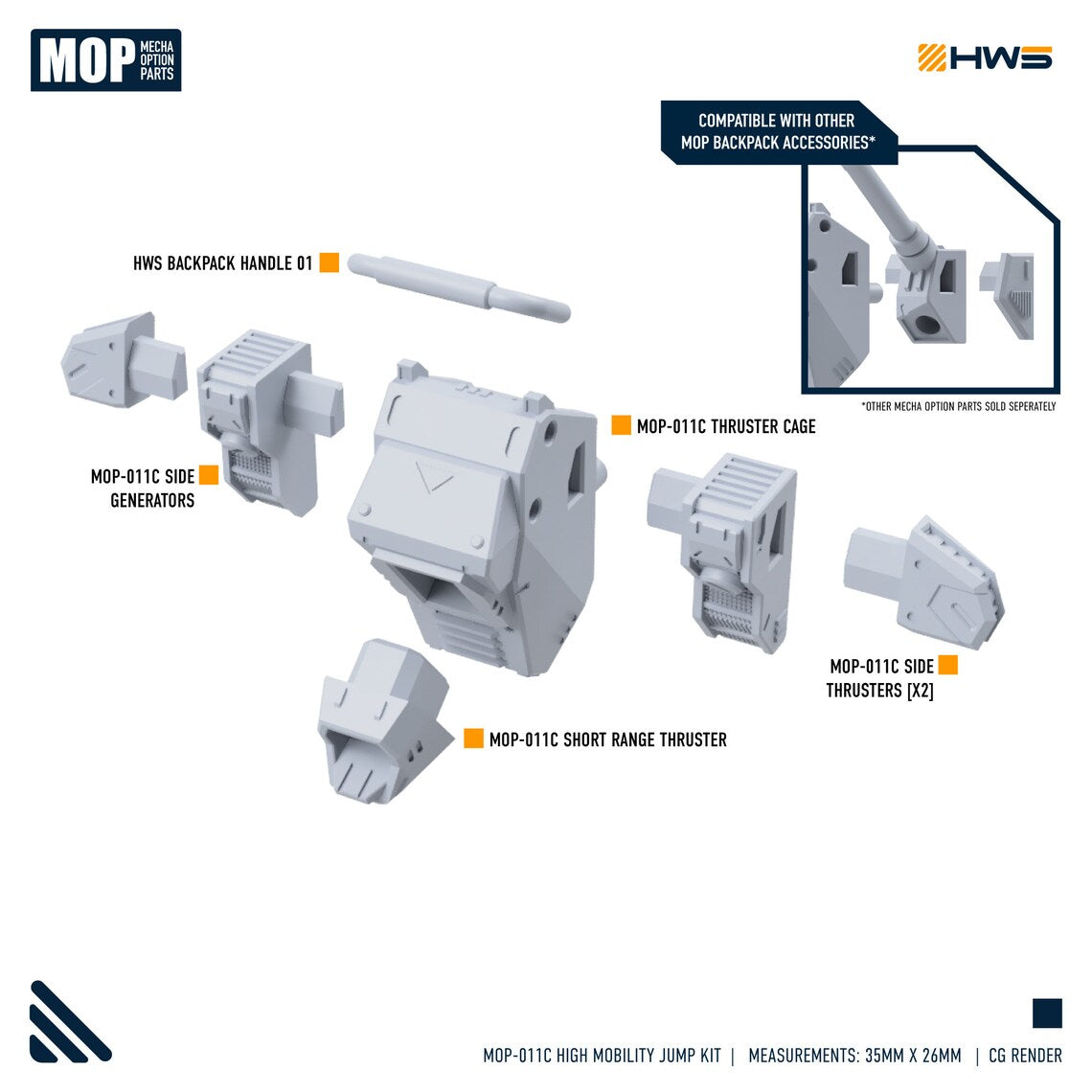 HWS - 1/144 Hi-Maneuverability Jump Kit