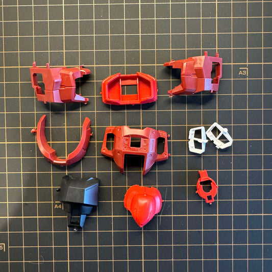 Spare Parts - MG Gunner Zaku Warrior TORSO + HEAD SECTION