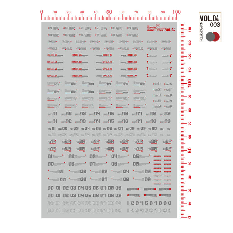 Hobby Mio - Waterslide Decals Vol 4: Caution Decals (UV)