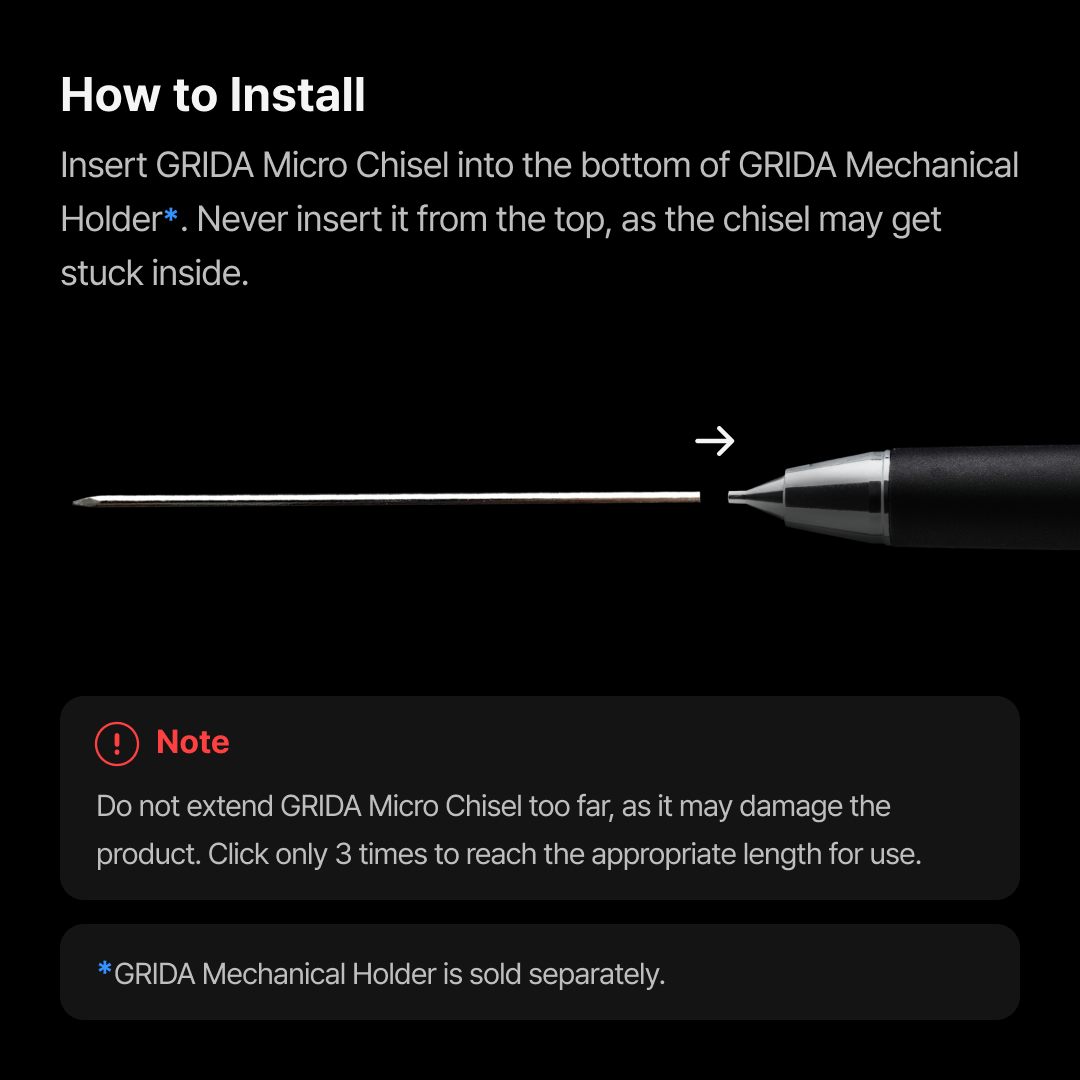 Gunprimer - Micro Chisel Replacement for GRIDA