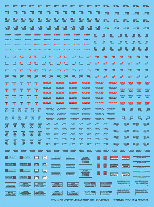 G-Rework - Caution Decals (GRAY/RED) (V 2.0)