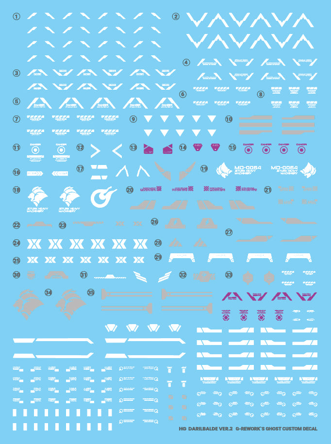 G-Rework - HG Darilbalde Waterslide Decals (V 2.0)