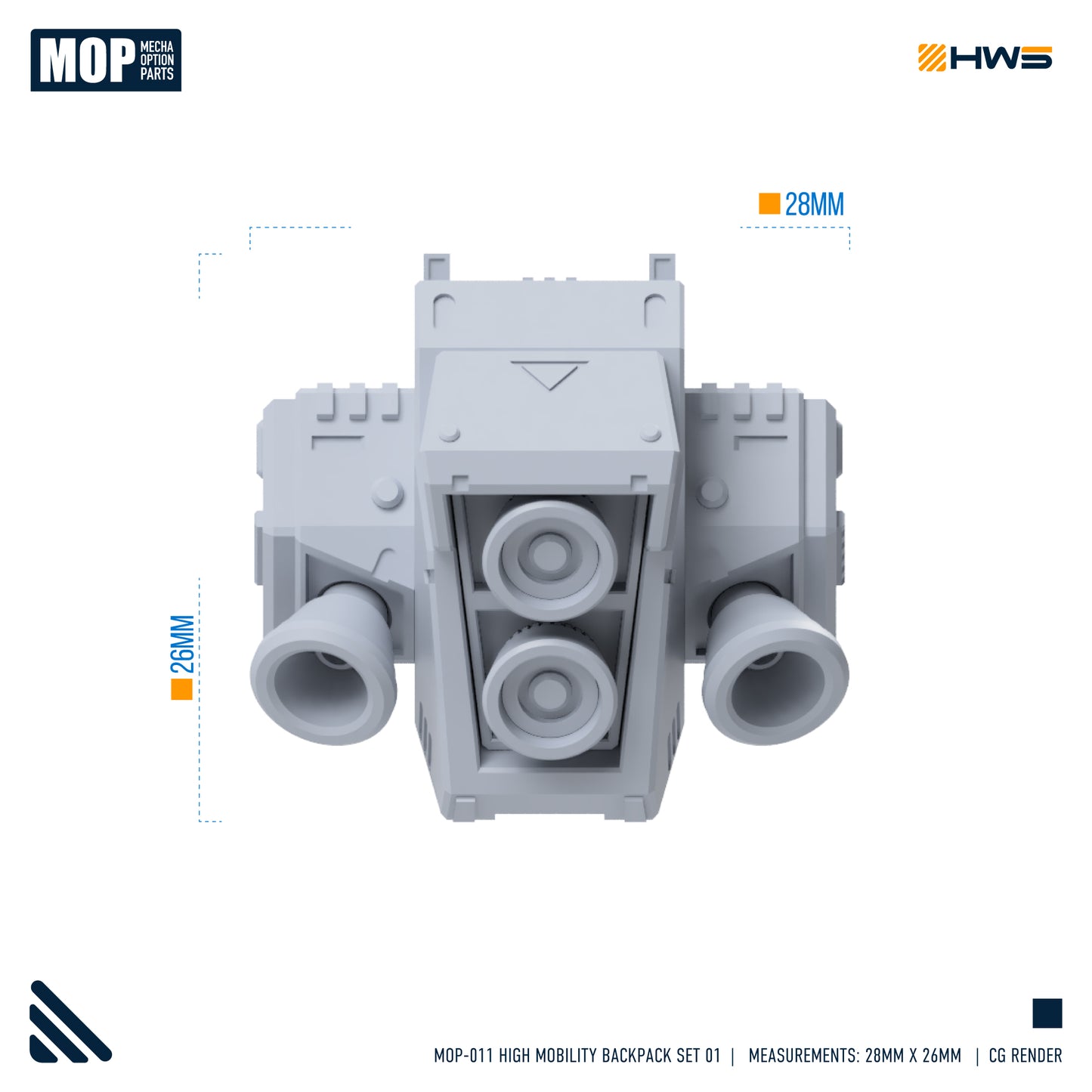 HWS - 1/144 Hi-Mobility Backpack Set