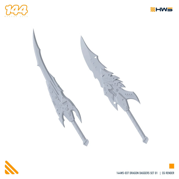 HWS - 1/144 Weapons Set #37 Dragon Daggers Set 01 (Set of 2 Weapons)