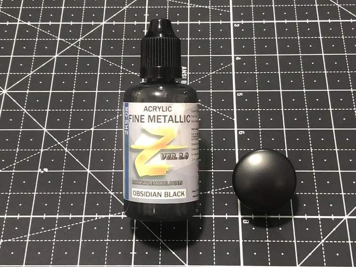 Zurc Paints - 2K Super Fine Obsidian Black 50ml (2KS08)