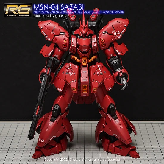 G-Rework - RG MSN-04 Sazabi Waterslide Decals (V2.0)