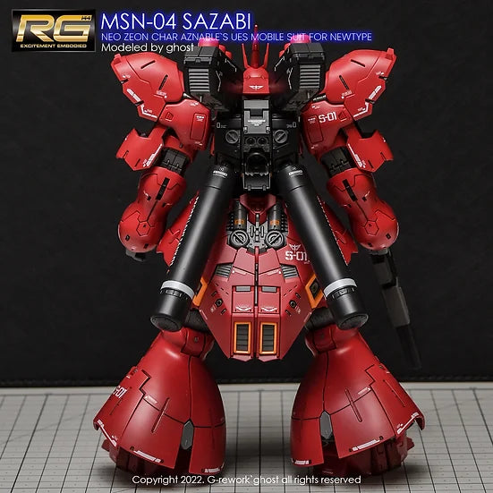 G-Rework - RG MSN-04 Sazabi Waterslide Decals (V2.0)