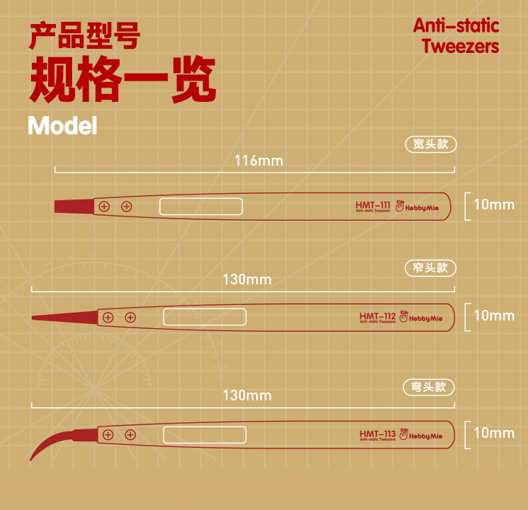 Hobby Mio - Anti-static Tweezers