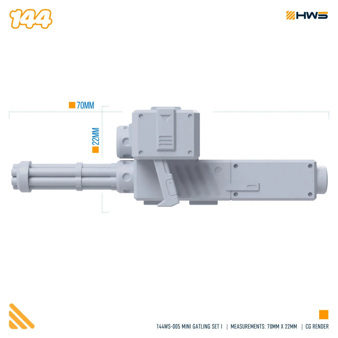 HWS - 1/144 Mini Gatling Gun Set