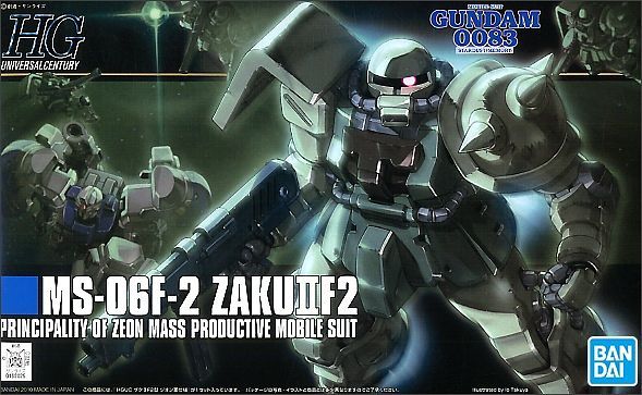 Gundam - HGUC 1/144 F2 Zaku (Zeon Type)