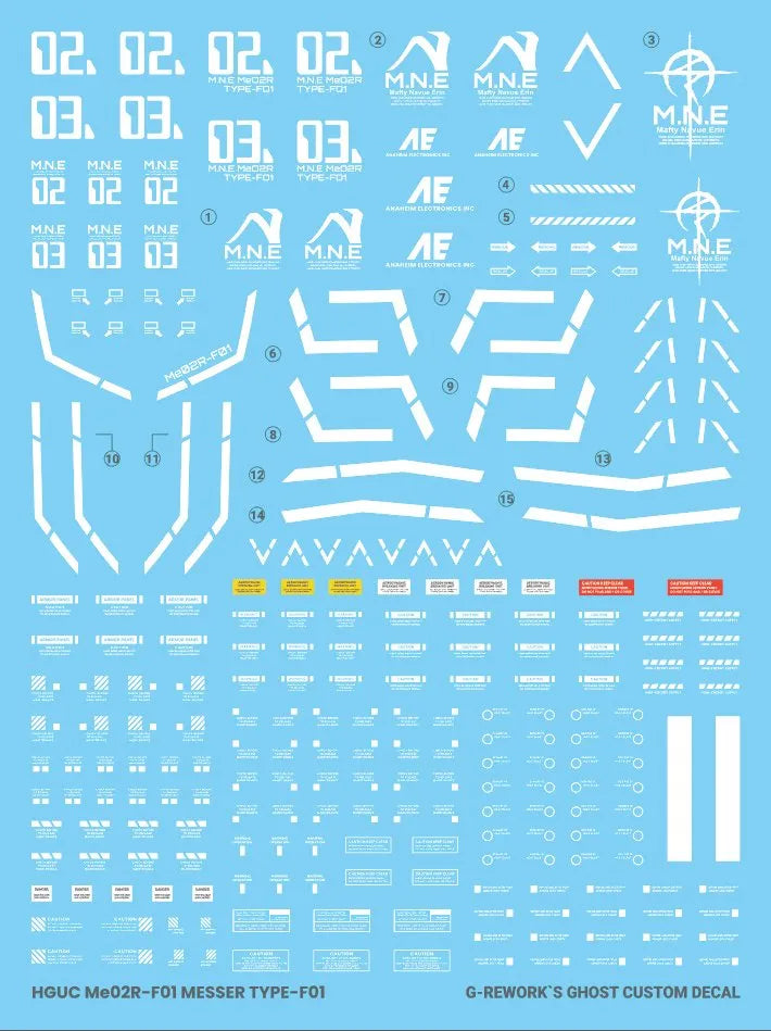 G-Rework - HG Messer Waterslide Decals