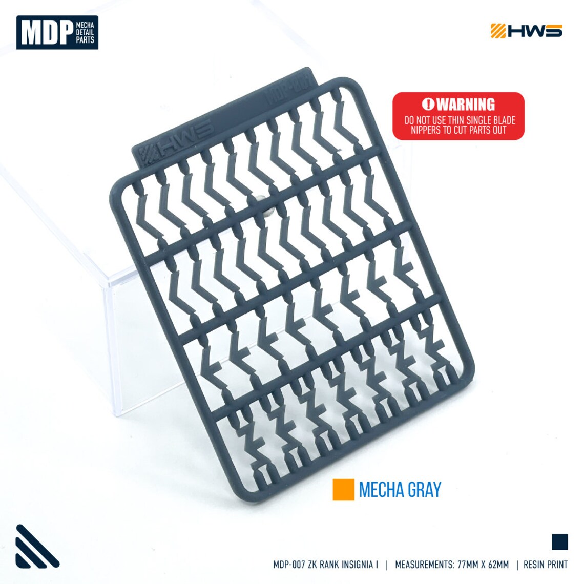 HWS - Mecha Detail Parts 007 (Zaku Rank Insignias I)