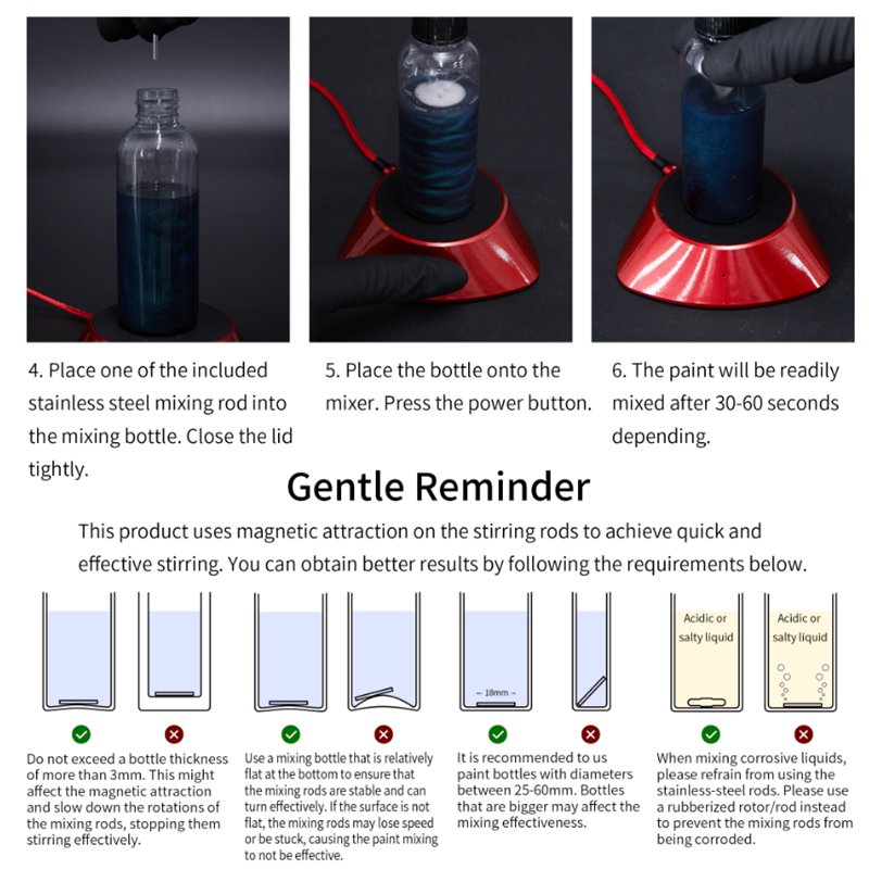 DSPIAE - "Charybdis" Mini Magnetic Paint Stirrer