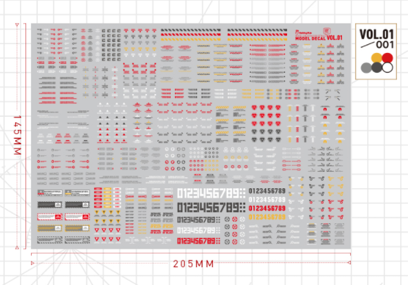 Hobby Mio - Waterslide Decals Vol 1: Caution Decals (UV)