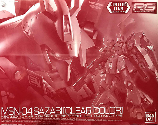 P-BANDAI - RG Sazabi (Clear Colour)