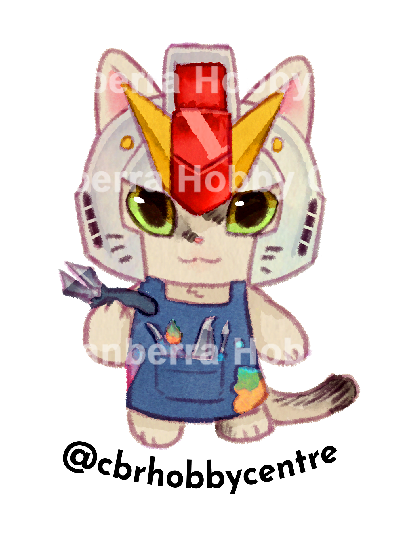 Eve - Canberra Hobby Centre Sticker (Full Body)