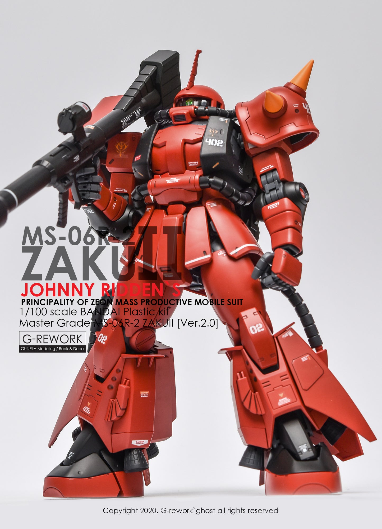 G-Rework - MG MS-06F/J Zaku II 2.0 (Johnny Ridden) Waterslide Decals