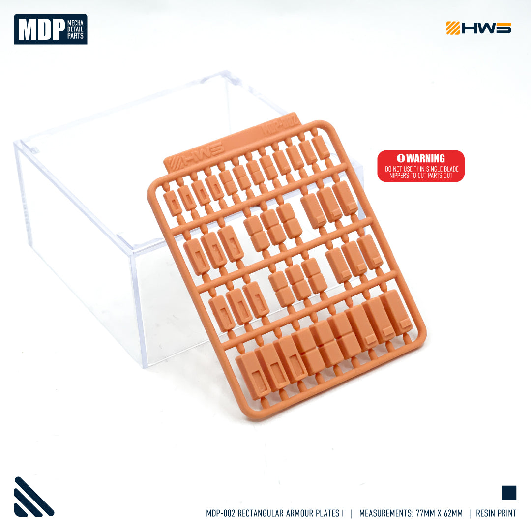 HWS - Mecha Detail Parts 002 (Rectangular Armour Plates I)