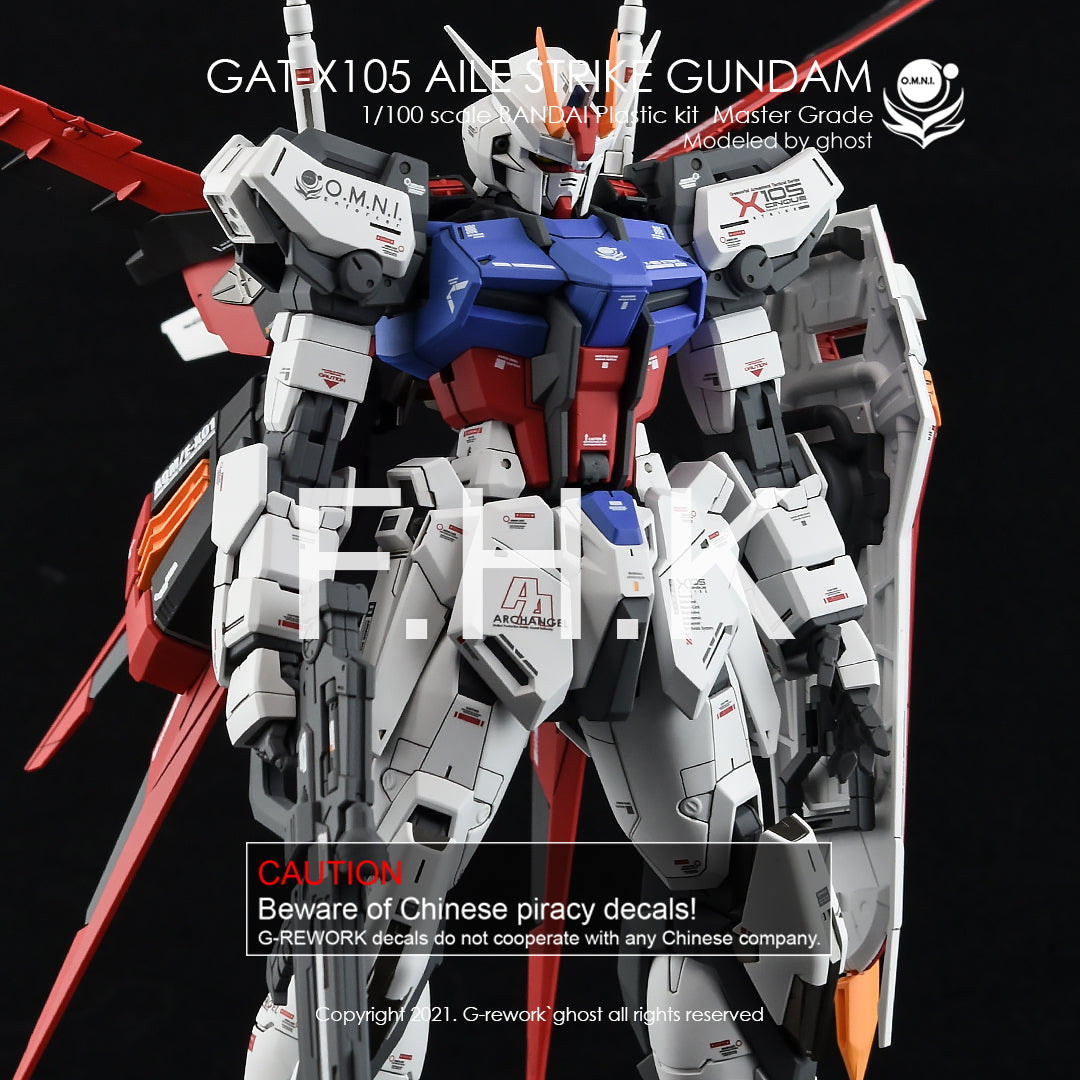 G-Rework - MG Aile Strike Gundam Waterslide Decals