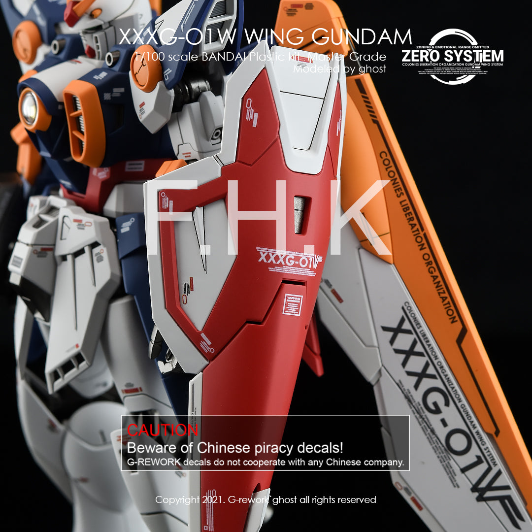 G-Rework - MG Wing Gundam (TV Ver) Waterslide Decals