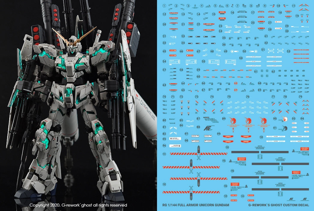 G-Rework - RG Full Armor Unicorn Waterslide Decals