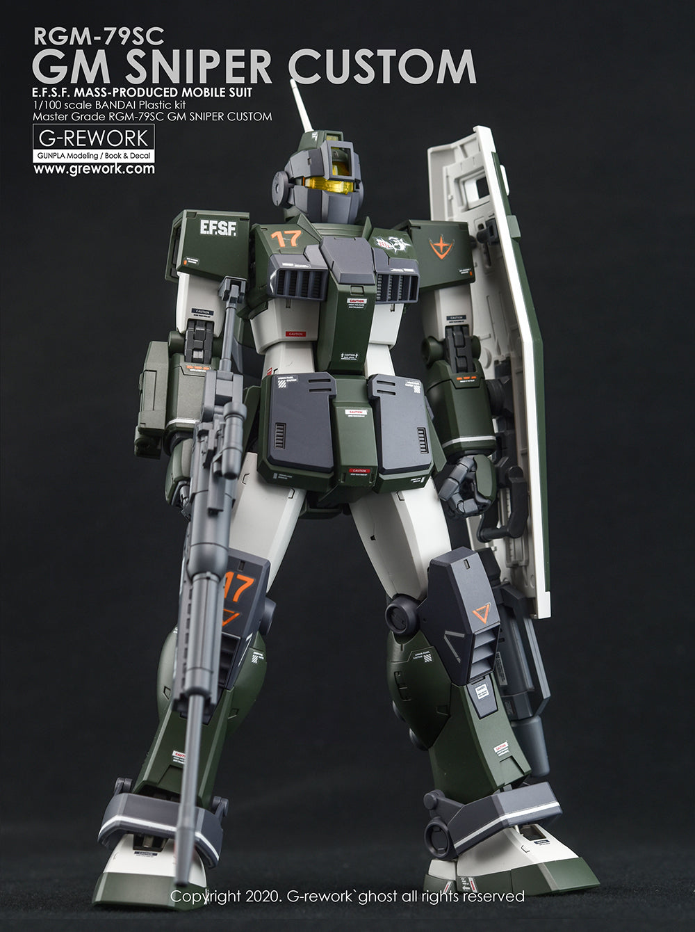 G-Rework - MG RGM-79SC GM Sniper Custom Waterslide Decals