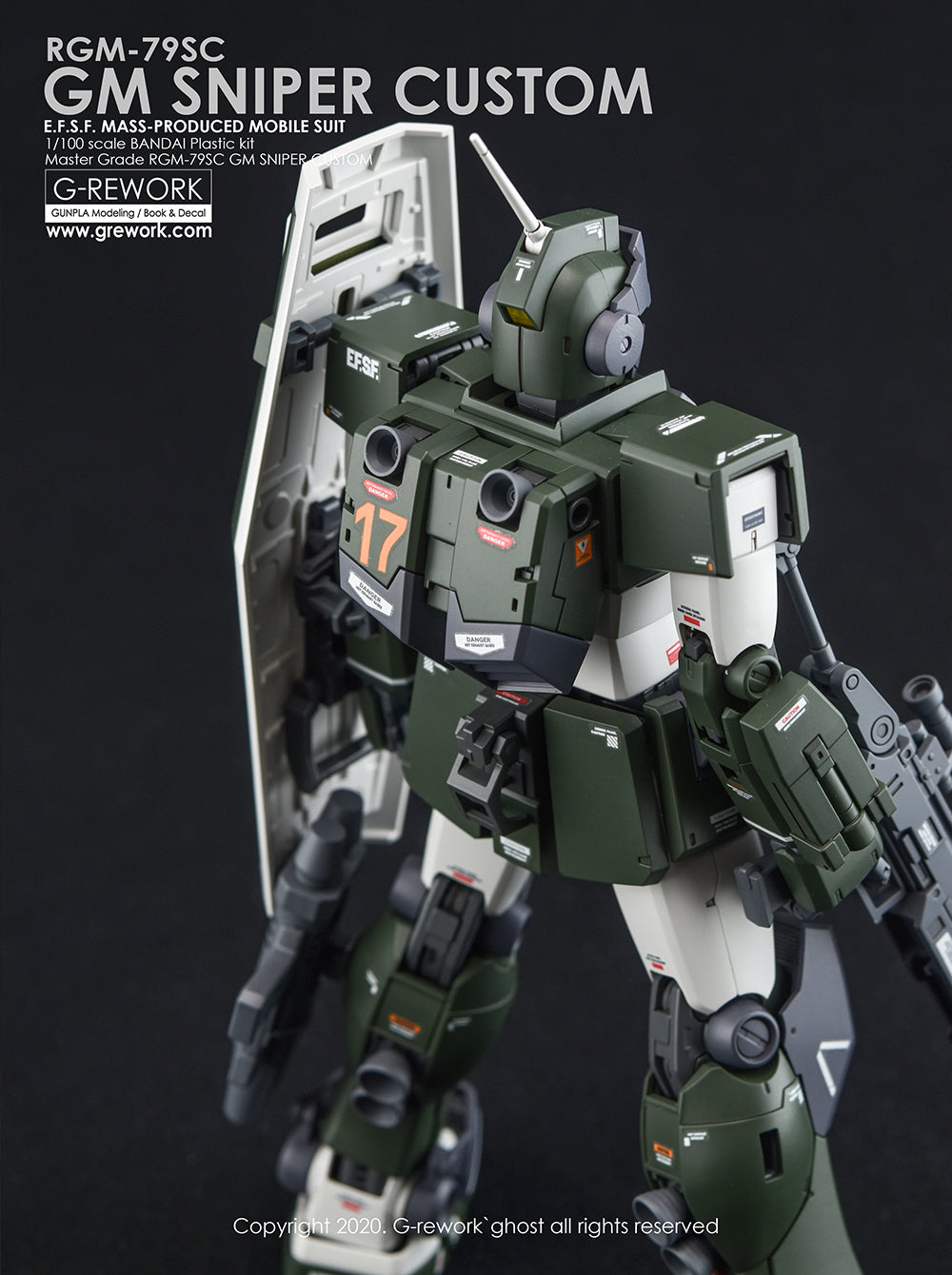 G-Rework - MG RGM-79SC GM Sniper Custom Waterslide Decals