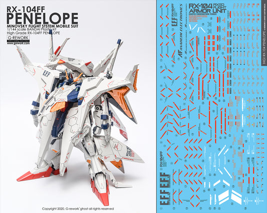 G-Rework - HG RX-104FF Penelope Waterslide Decals